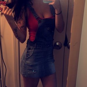 Skirt overalls